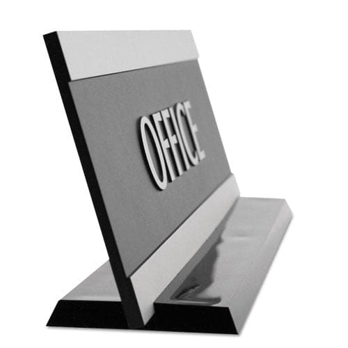 Headline Sign Century Series Office Sign Office 9 X 3 Black/silver - Office - Headline® Sign