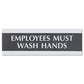 Headline Sign Century Series Office Sign No Smoking 9 X 3 Black/silver - Office - Headline® Sign