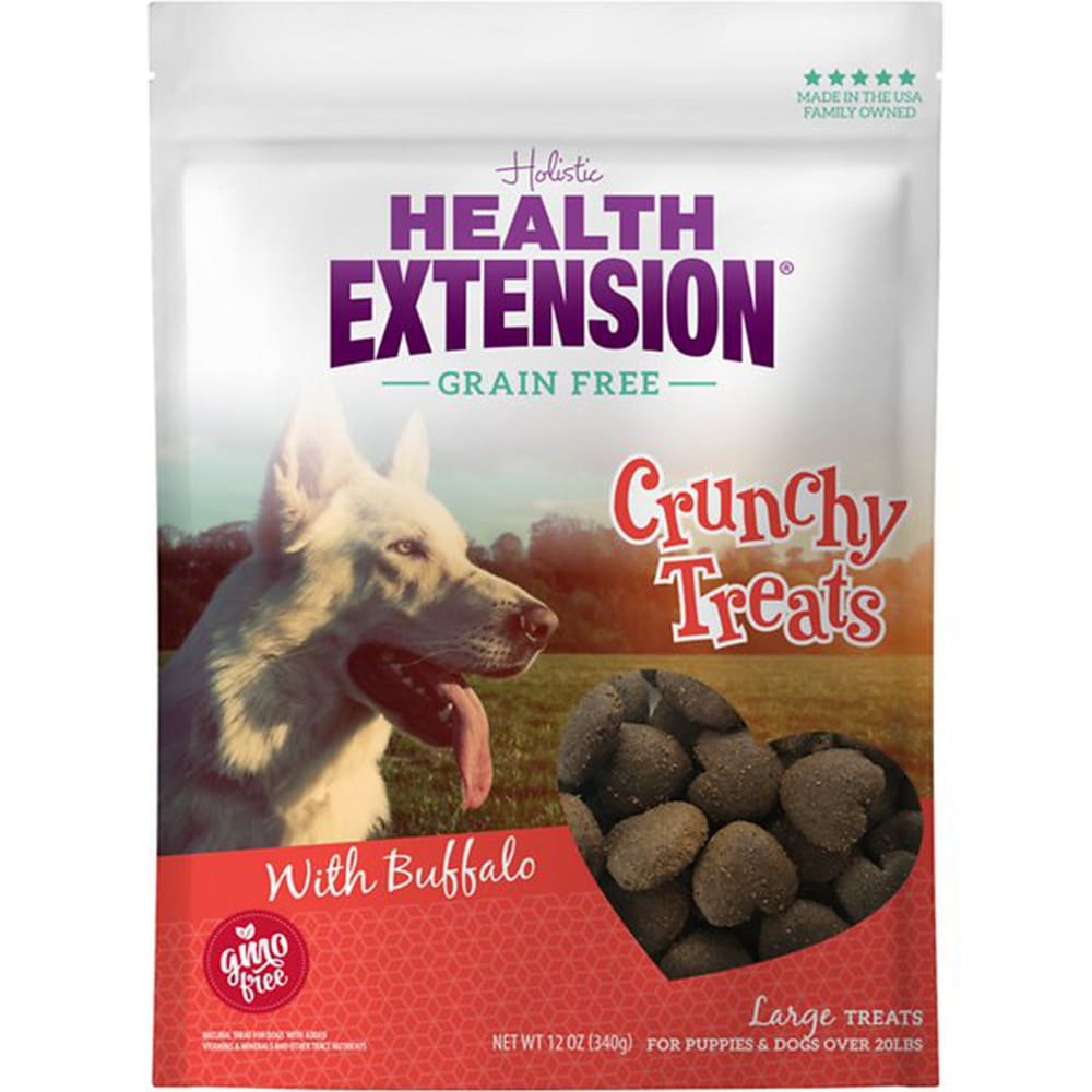 Health Extension Buffalo Heart Treats - Large 12oz - Pet Supplies - Health Extension