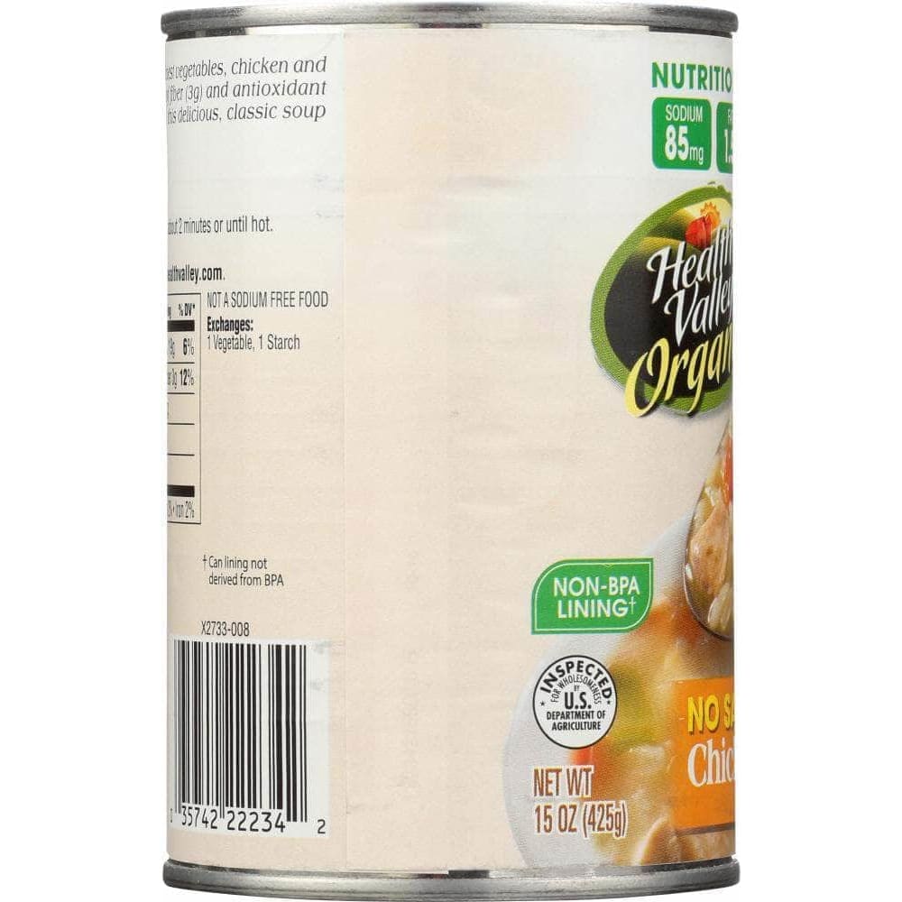 Health Valley Organic Health Valley Organic Chicken Rice Soup No Salt Added, 15 oz