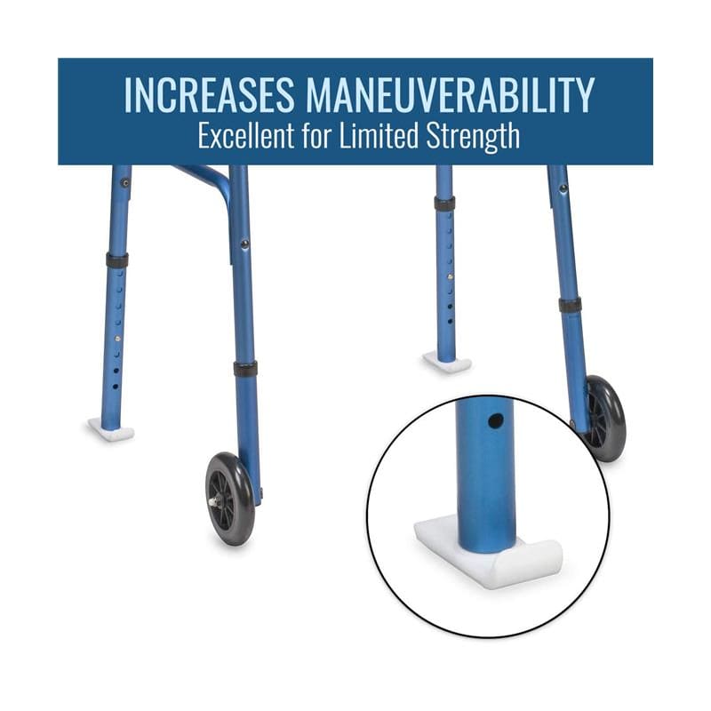 HealthSmart Ski Glide F/Walker 1In Tubing Pair - Durable Medical Equipment >> Walking Aids - HealthSmart