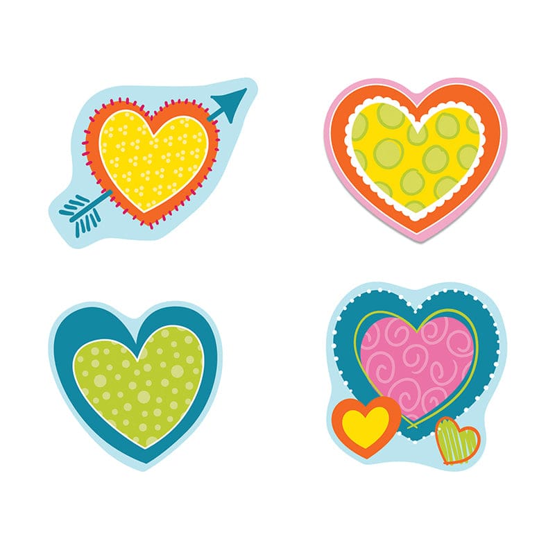 Hearts Cut Outs (Pack of 8) - Holiday/Seasonal - Carson Dellosa Education