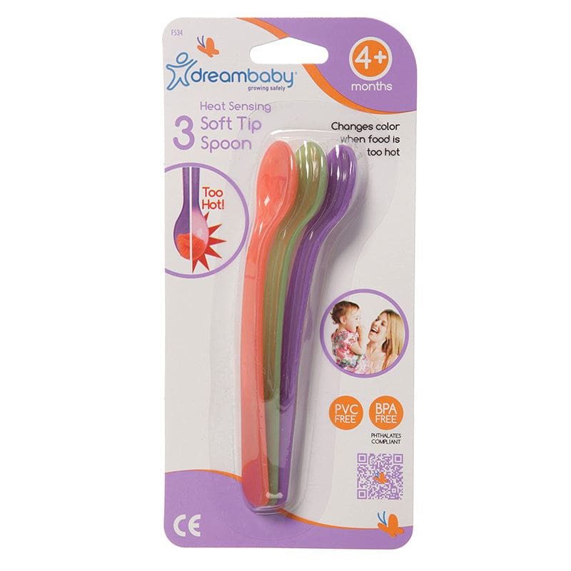 Heat Sensing Soft Tip Spoons 3-Pack (Pack of 12) - Gear - Dream Baby (tee Zed)