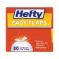 Hefty Easy Flaps Trash Bags 13 Gal 0.69 Mil 23.75 X 28 White 80 Bags/box 3 Boxes/carton - Janitorial & Sanitation - Hefty®