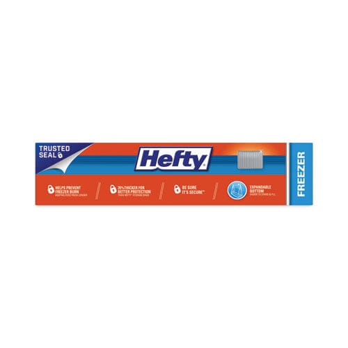 Hefty Slider Bags 1 Gal 2.5 Mil 10.56 X 11 Clear 25 Bags/box 9 Boxes/carton - Food Service - Hefty®