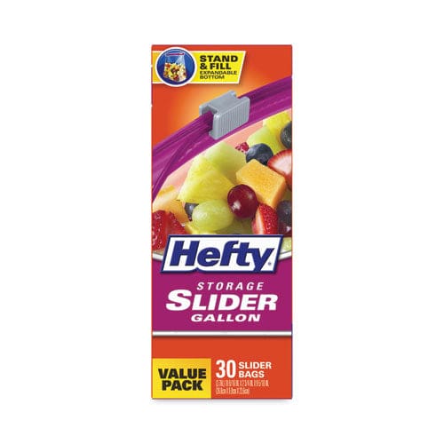 Hefty Slider Bags 1 Gal 1.5 Mil 10.56 X 11 Clear 30/box - Food Service - Hefty®