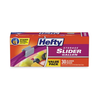 Hefty Slider Bags 1 Gal 1.5 Mil 10.56 X 11 Clear 30/box - Food Service - Hefty®