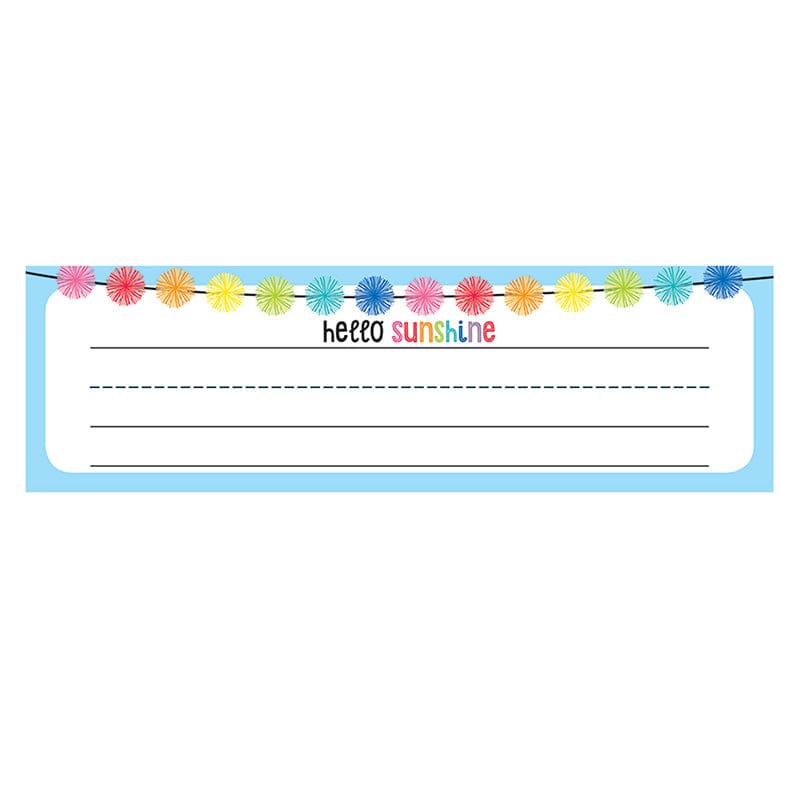 Hello Sunshine Nameplates (Pack of 10) - Name Plates - Carson Dellosa Education