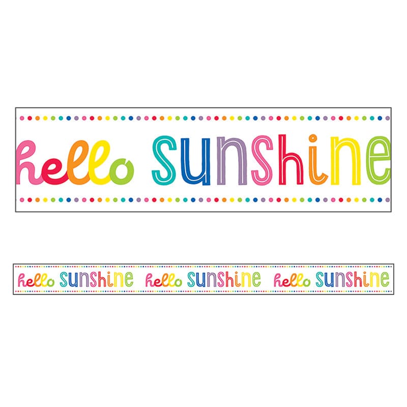 Hello Sunshine Straight Borders (Pack of 10) - Border/Trimmer - Carson Dellosa Education