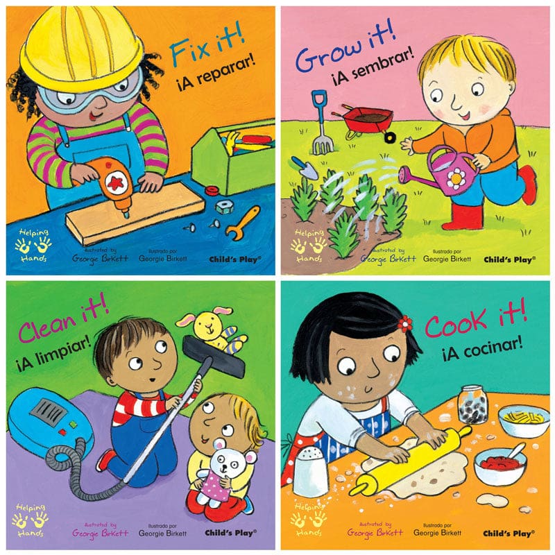 Helping Hands/Manos Amigas 4 Books - Books - Childs Play Books