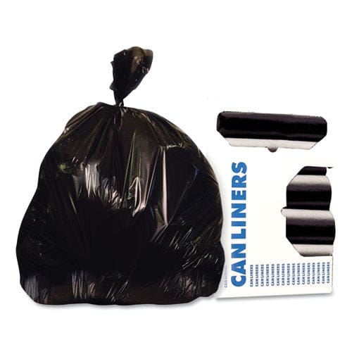 Heritage Low-density Repro Can Liner 45 Gal 1.2 Mil 40 X 46 Black 100/carton - Janitorial & Sanitation - Heritage