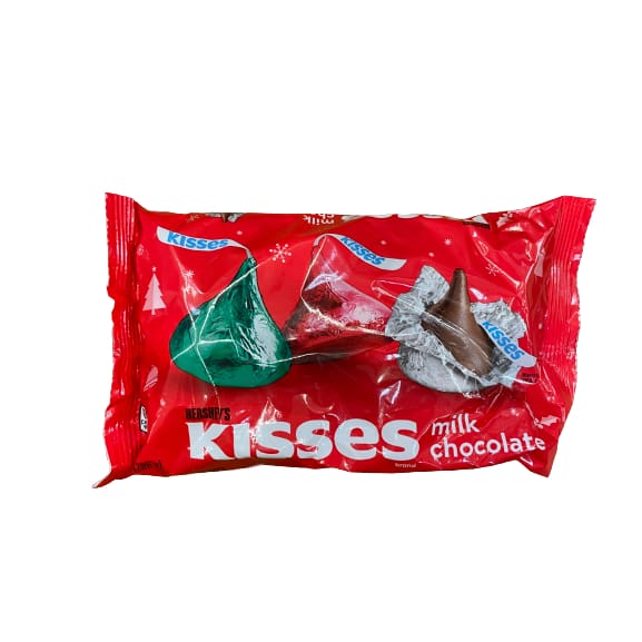 HERSHEY’S Kisses Christmas Holiday Candy Chocolate Multiple Choice Flavor 9 oz. - HERSHEY’S