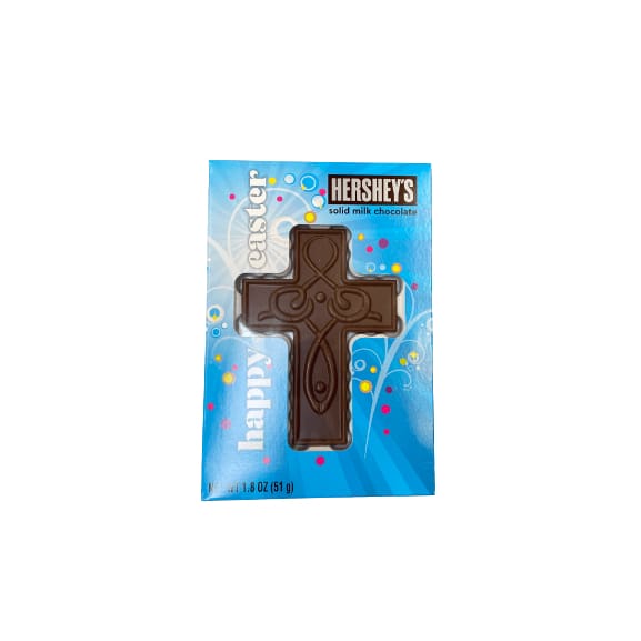 HERSHEY'S HERSHEY'S Solid Milk Chocolate Cross Candy Bar, Easter, 1.8 oz, Gift Box