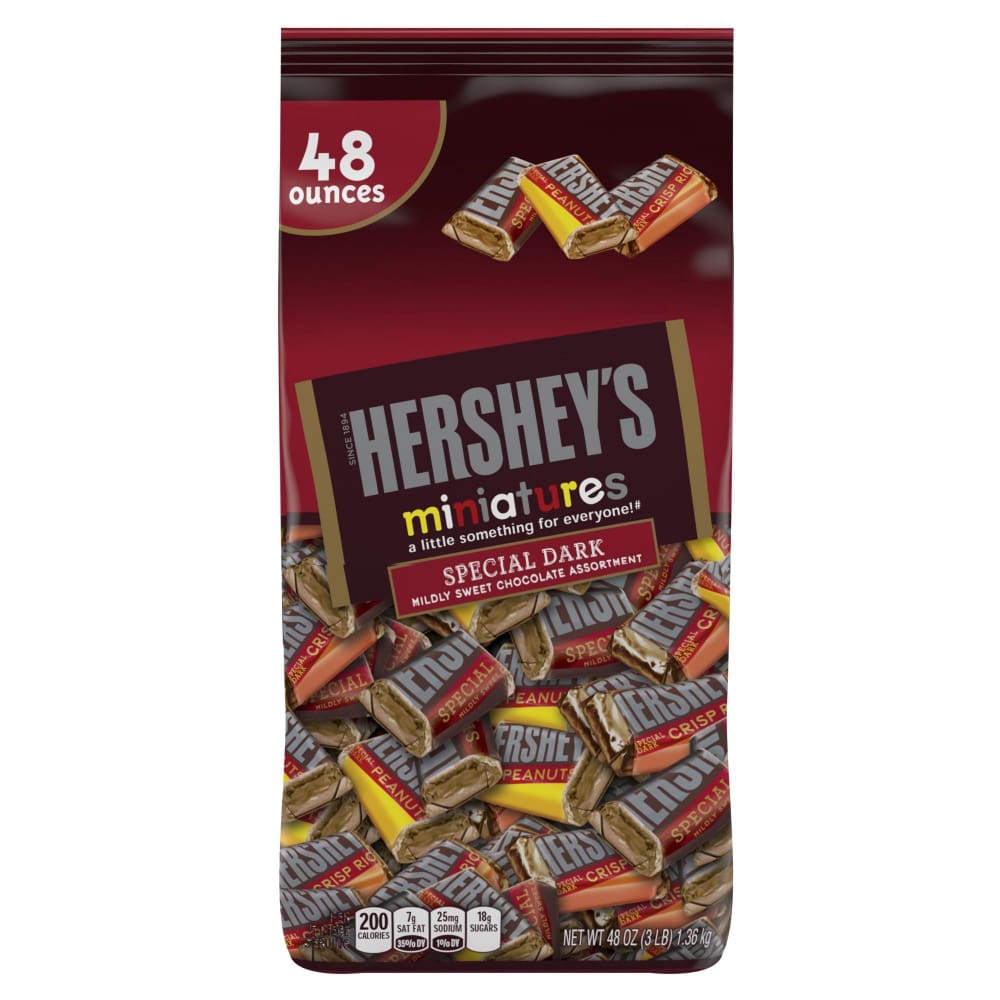 Hershey’s Special Dark Chocolate Miniatures 48 oz. - Hershey’s