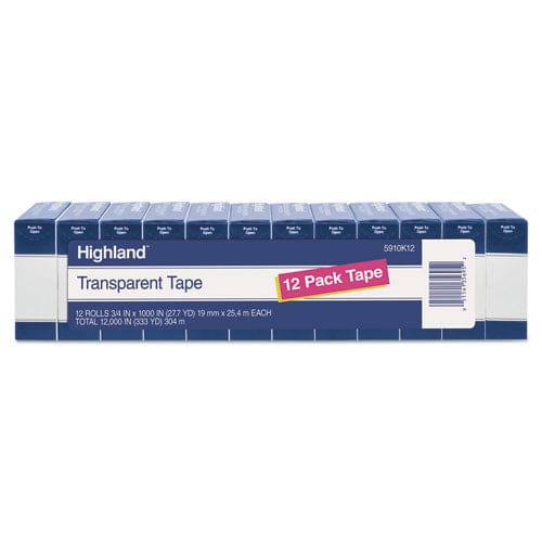 Highland Transparent Tape 1 Core 0.75 X 36 Yds Clear - School Supplies - Highland™