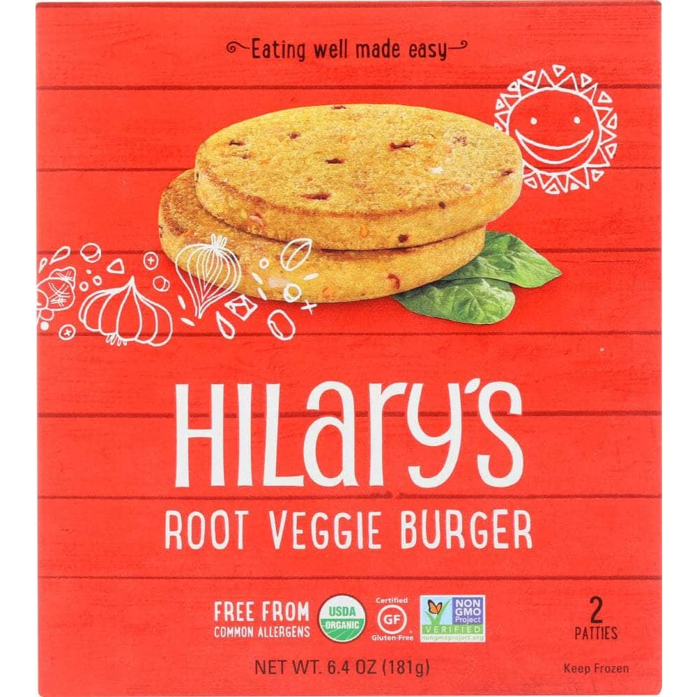 Hilarys Eat Well Hilary's Eat Well Organic Root Veggie Burger, 6.4 oz