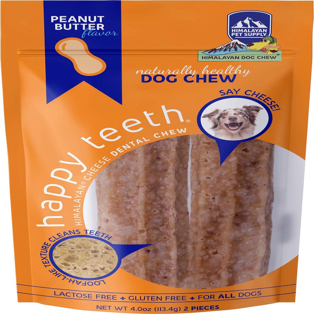 Himalayan Dog Happy Teeth Peanut Butter Large - Pet Supplies - Himalayan