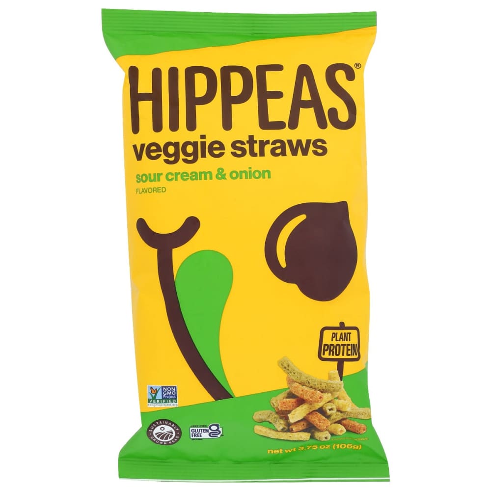 HIPPEAS: Sour Cream Onion Veggie Straws 3.75 oz - Grocery > Snacks > Chips - HIPPEAS
