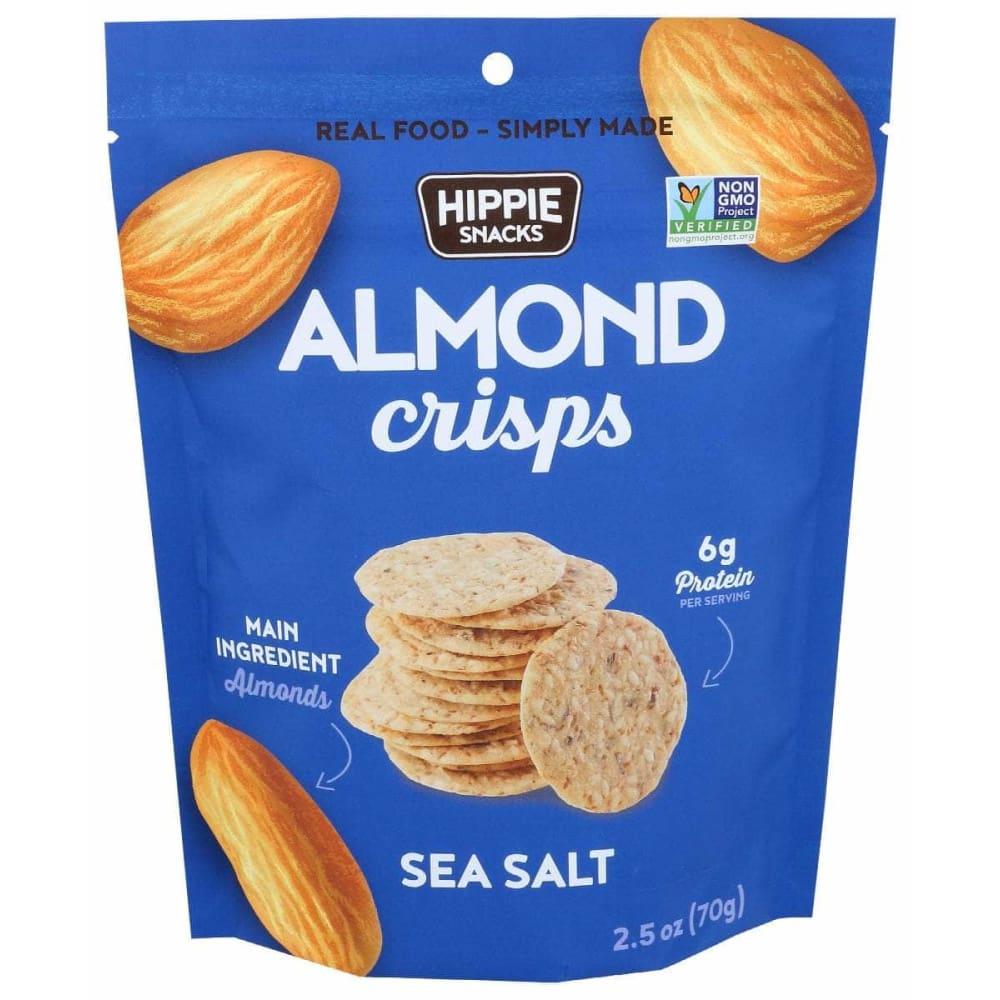 HIPPIE SNACKS Grocery > Snacks HIPPIE SNACKS: Almond Crisps Sea Salt, 2.5 oz