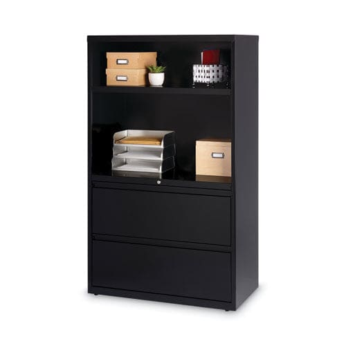 Hirsh Industries Combo File Cabinet 5 Letter/legal/a4-size File Drawers Black 36 X 18.62 X 60 - Furniture - Hirsh Industries®