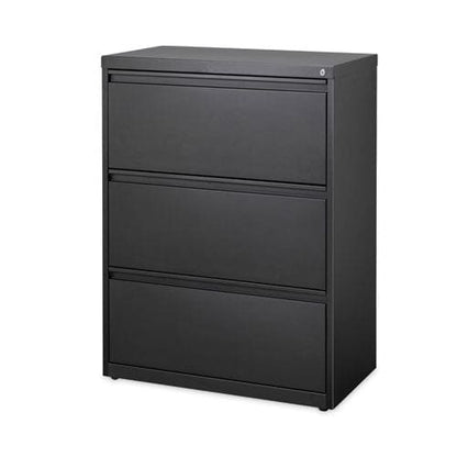 Hirsh Industries Lateral File Cabinet 3 Letter/legal/a4-size File Drawers Black 30 X 18.62 X 40.25 - Furniture - Hirsh Industries®