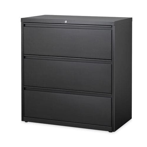 Hirsh Industries Lateral File Cabinet 3 Letter/legal/a4-size File Drawers Black 36 X 18.62 X 40.25 - Furniture - Hirsh Industries®