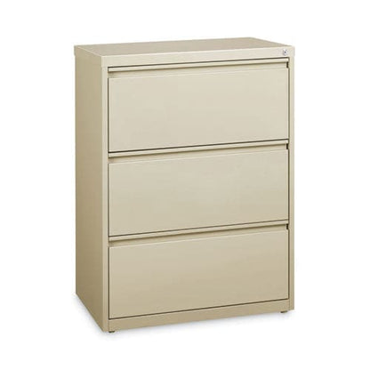 Hirsh Industries Lateral File Cabinet 3 Letter/legal/a4-size File Drawers Putty 30 X 18.62 X 40.25 - Furniture - Hirsh Industries®