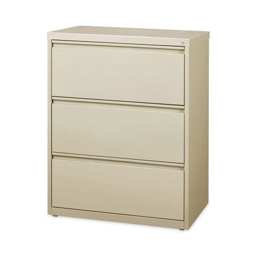 Hirsh Industries Lateral File Cabinet 3 Letter/legal/a4-size File Drawers Putty 30 X 18.62 X 40.25 - Furniture - Hirsh Industries®