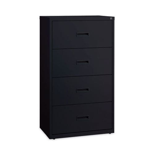 Hirsh Industries Lateral File Cabinet 4 Letter/legal/a4-size File Drawers Black 30 X 18.62 X 52.5 - Furniture - Hirsh Industries®