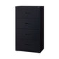 Hirsh Industries Lateral File Cabinet 4 Letter/legal/a4-size File Drawers Black 30 X 18.62 X 52.5 - Furniture - Hirsh Industries®