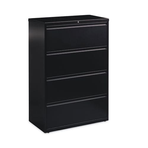 Hirsh Industries Lateral File Cabinet 4 Letter/legal/a4-size File Drawers Black 36 X 18.62 X 52.5 - Furniture - Hirsh Industries®