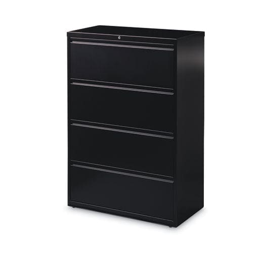 Hirsh Industries Lateral File Cabinet 4 Letter/legal/a4-size File Drawers Black 36 X 18.62 X 52.5 - Furniture - Hirsh Industries®