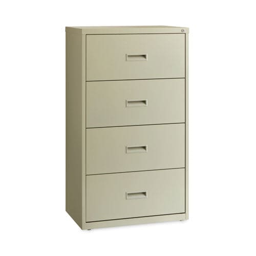 Hirsh Industries Lateral File Cabinet 4 Letter/legal/a4-size File Drawers Putty 30 X 18.62 X 52.5 - Furniture - Hirsh Industries®