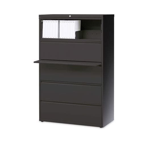 Hirsh Industries Lateral File Cabinet 5 Letter/legal/a4-size File Drawers Charcoal 36 X 18.62 X 67.62 - Furniture - Hirsh Industries®
