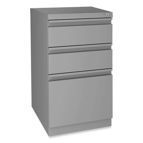 Hirsh Industries Modern Teacher Series Left Pedestal Desk 60 X 24 X 28.75 White/silver - Furniture - Hirsh Industries®