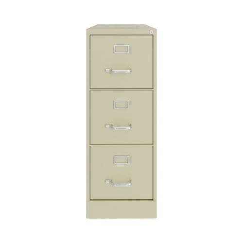 Hirsh Industries Vertical Letter File Cabinet 3 Letter-size File Drawers Putty 15 X 22 X 40.19 - Furniture - Hirsh Industries®