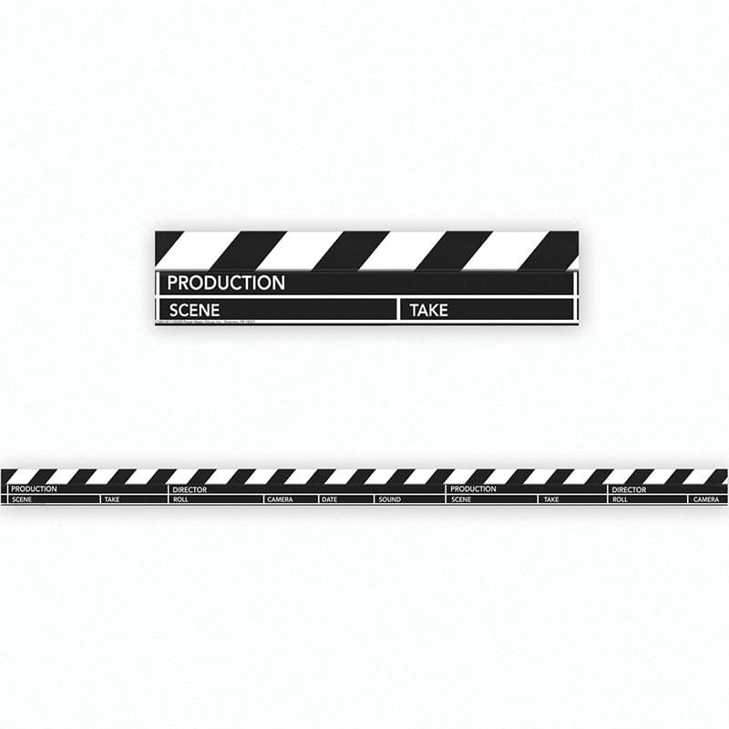 Hollywood Clapboard Deco Trim (Pack of 12) - Border/Trimmer - Eureka