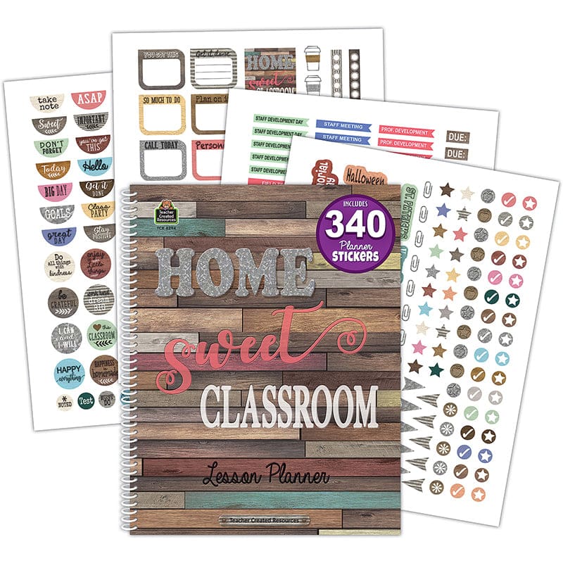 Home Sweet Classroom Lesson Planner (Pack of 2) - Plan & Record Books - Teacher Created Resources