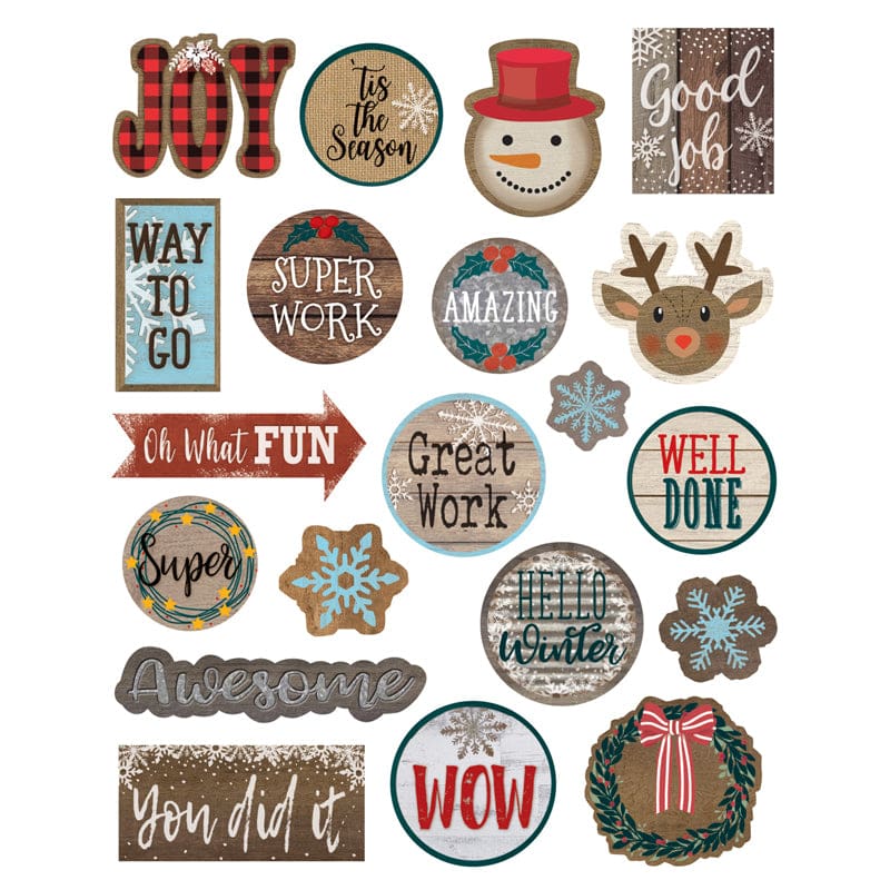 Home Sweet Classroom Winter Stickrs (Pack of 12) - Holiday/Seasonal - Teacher Created Resources