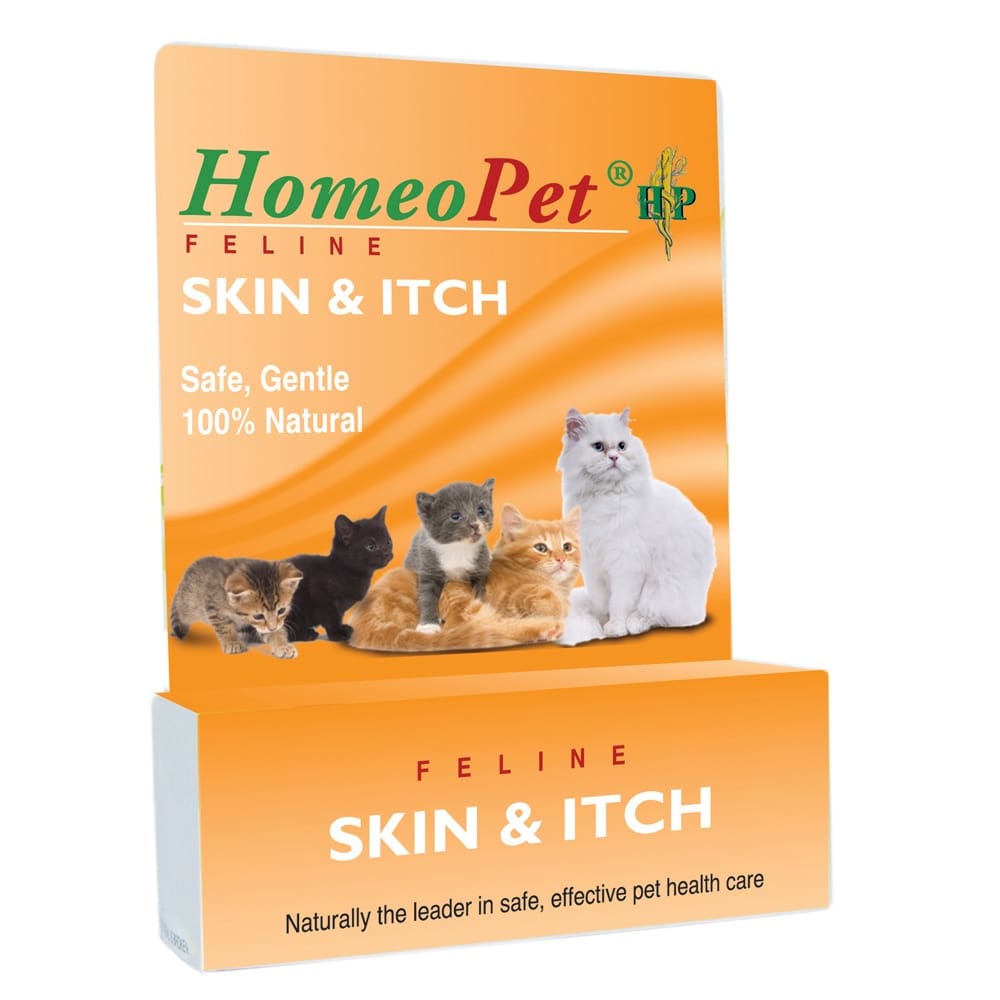 HomeoPet Feline Skin & Itch Care 15 ml - Pet Supplies - HomeoPet