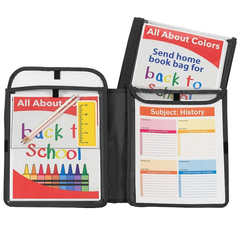 Homework Connector Folder Black (Pack of 6) - Folders - C-Line Products Inc