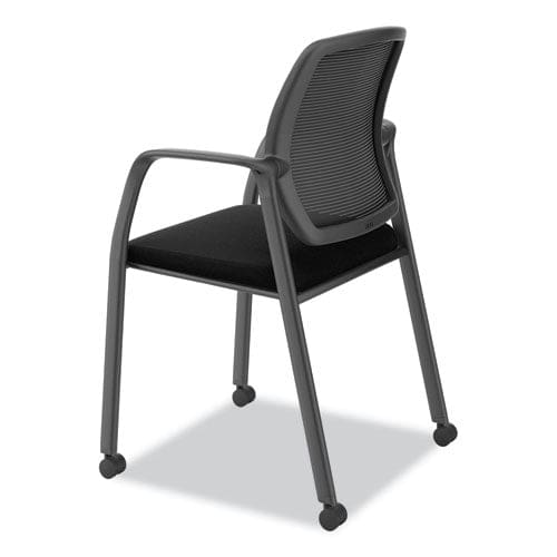 HON Nucleus Series Recharge Guest Chair Supports Up To 300 Lb 17.62 Seat Height Black Seat/back Black Base - Furniture - HON®