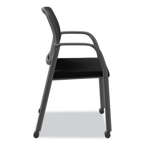 HON Nucleus Series Recharge Guest Chair Supports Up To 300 Lb 17.62 Seat Height Black Seat/back Black Base - Furniture - HON®