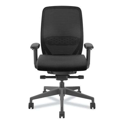 HON Nucleus Series Recharge Task Chair Supports Up To 300 Lb 16.63 To 21.13 Seat Height Black Seat/back Black Base - Furniture - HON®