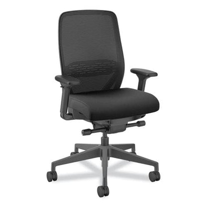 HON Nucleus Series Recharge Task Chair Supports Up To 300 Lb 16.63 To 21.13 Seat Height Black Seat/back Black Base - Furniture - HON®