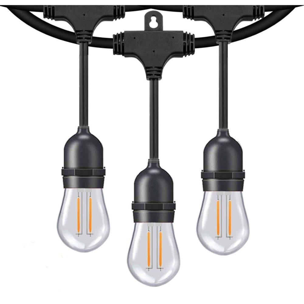 Honeywell 48’ LED Dual Filament Vintage String Lights - Outdoor Lighting - Honeywell