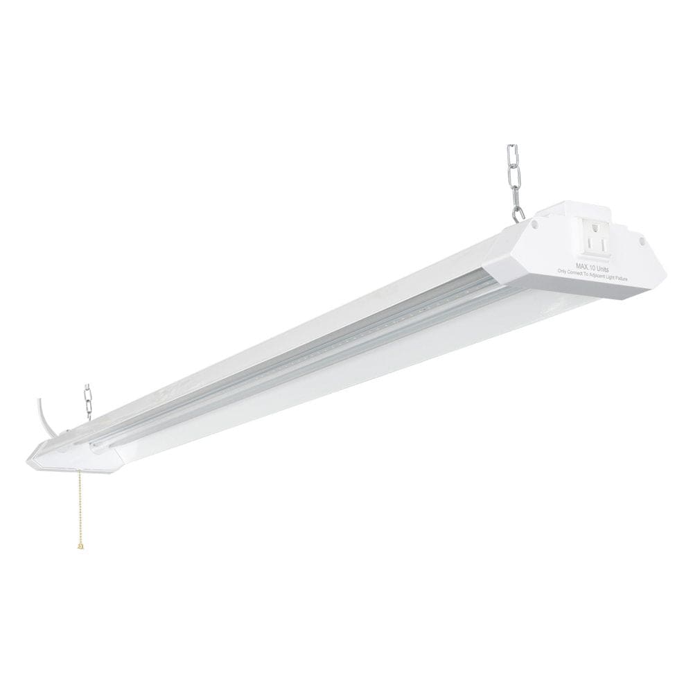 Honeywell 5000 Lumen 4’ LED Metal Shop Light (White Finish) - Garage & Shop Lights - Honeywell