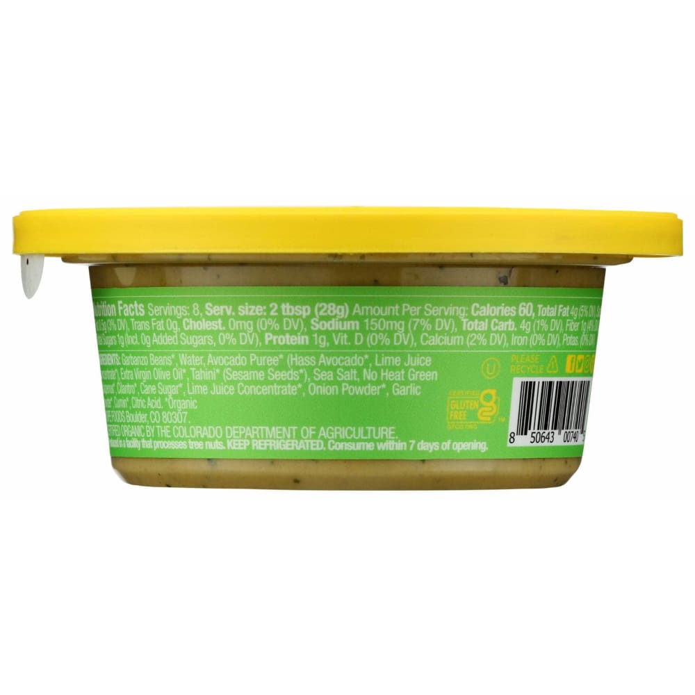 HOPE Grocery > Refrigerated HOPE: Avocado Lime Hummus, 8 oz