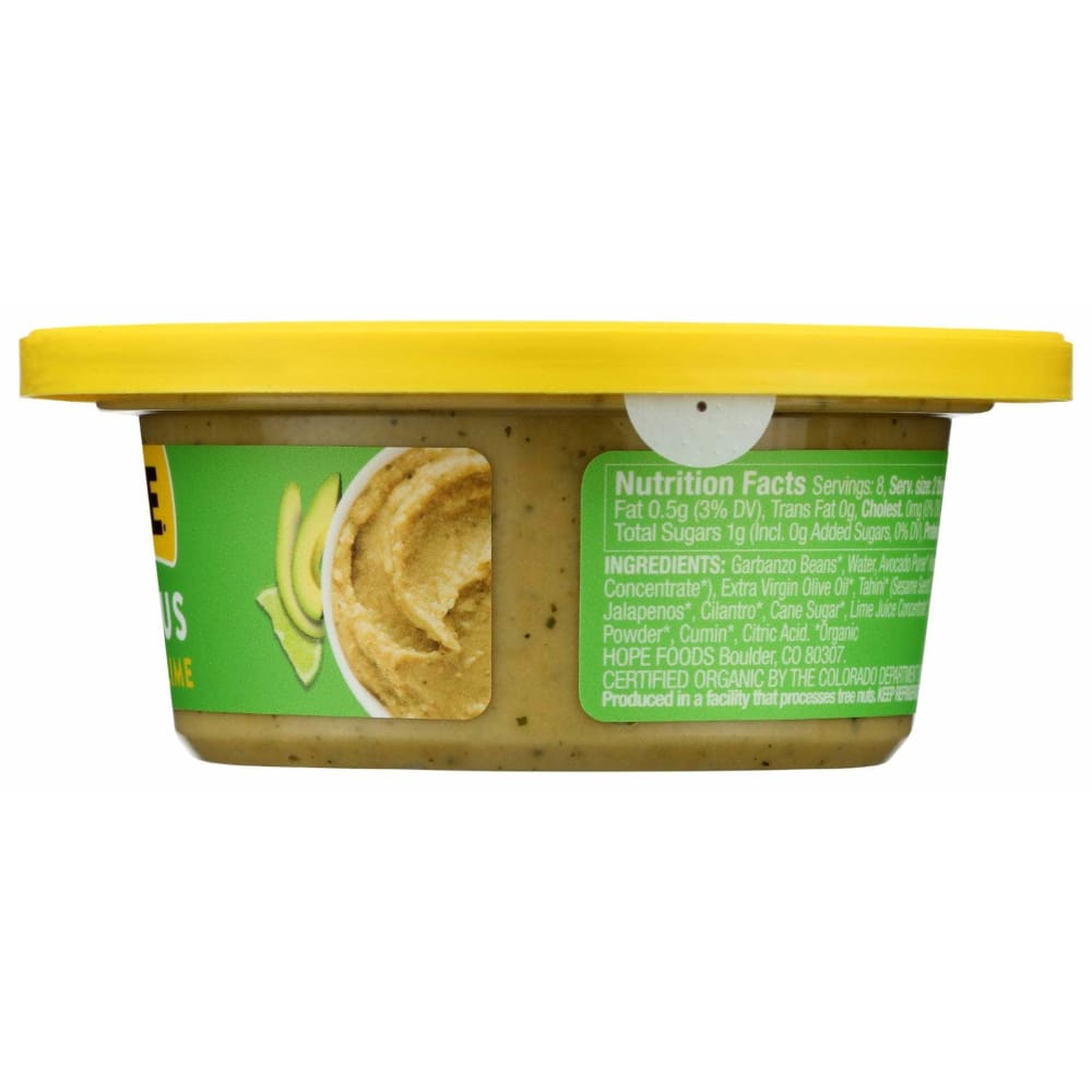 HOPE Grocery > Refrigerated HOPE: Avocado Lime Hummus, 8 oz