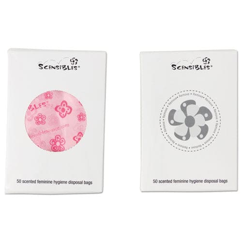 HOSPECO Scensibles Personal Disposal Bags 3.38 X 9.75 Pink 50 Bags/box 24 Boxes/carton - Janitorial & Sanitation - HOSPECO®